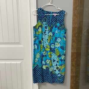 Lilly Pulitzer shift koi print size 10